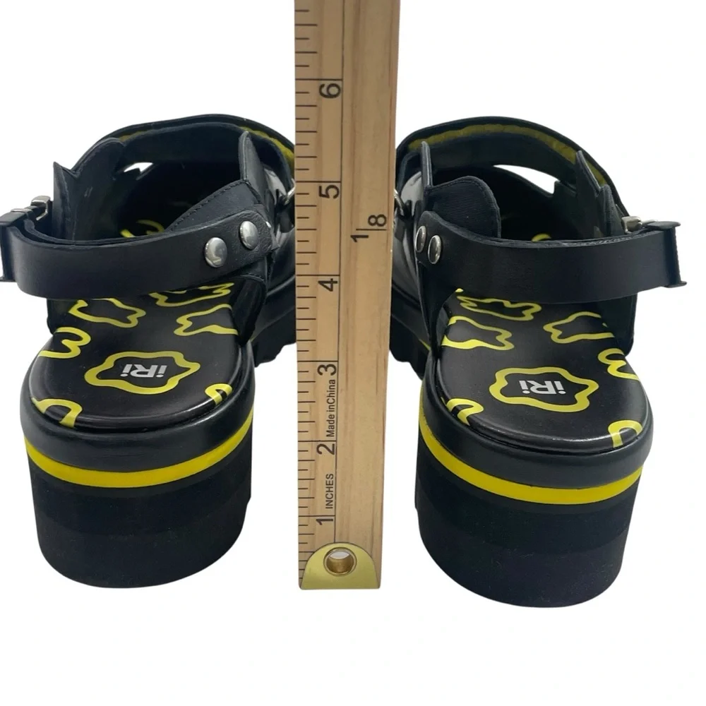 NIB iRi NYC‎ DAANY Black Leather Open Back Sandal Women’s Size US 11 EU 41